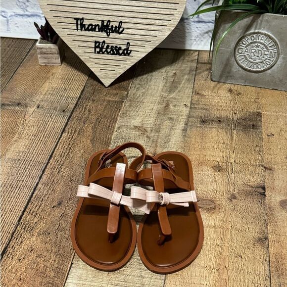 MELISSA SLIM SANDAL BROWN - Picture 8 of 9